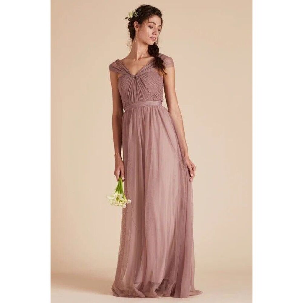 Birdy‎ Grey CHRISTINA CONVERTIBLE DRESS $99 TULLE SANDY MAUVE NWT NEW SIZE SMALL